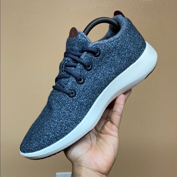 Allbirds Wool Runner Men’s Athletic Shoes “Dark Gray Cream” - Picture 7 of 16